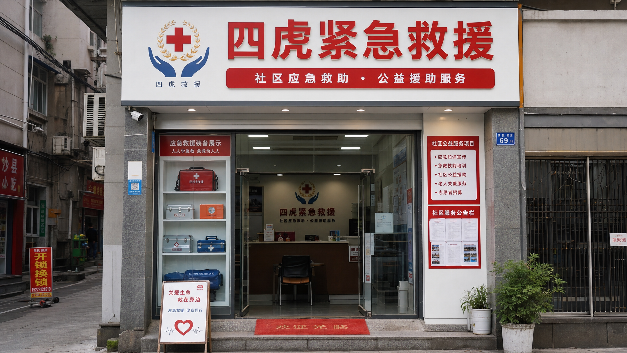 四虎紧急救援门店外观照片
